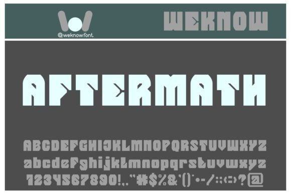 Aftermath: A Display Font Designed for Modern Marketing