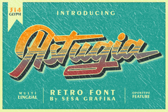 Astugia: A Retro Script Font for Creative Online Brands