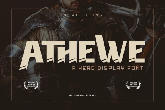 Athewe: The Bold Display Font for Marketing Impact
