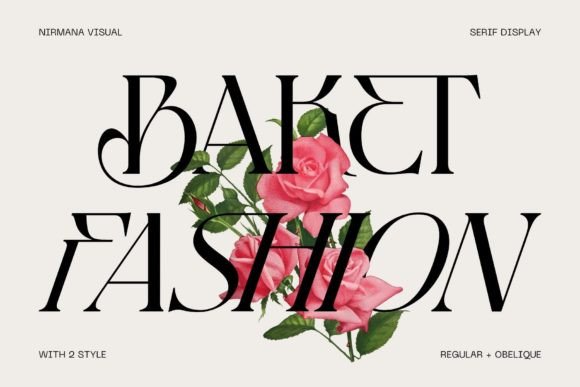 Baket Fashion: A Font for Editorial Elegance