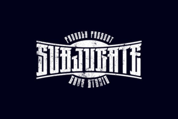 Crafting with Character: Grvs Subjugate Dark Esport Font