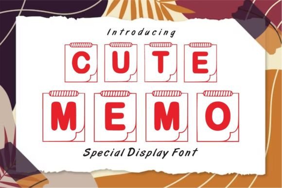 Cute Memo: A Display Font for Projects That Need Charm