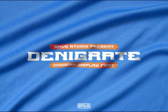 Denigrate: A Display Font for Editorial Mood and Modern Identity