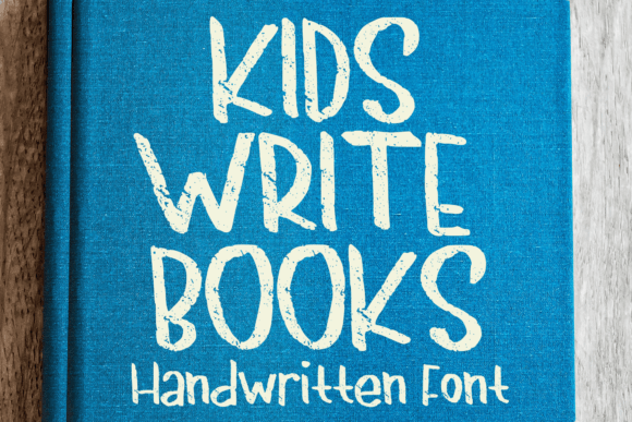 Kids Write Books: A Textured Display Font for Engaging Digital Experiences