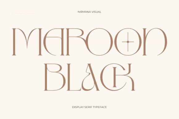 Maroon Black: An Elegant Display Font for Modern Web Design