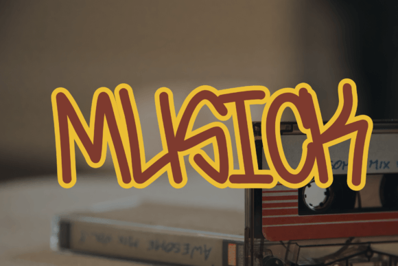 Musick Font: A Graffiti Display Font for Creative Business Identity