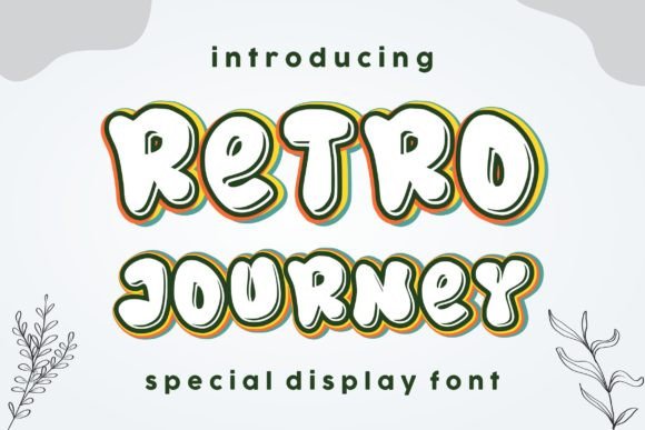 Retro Journey: A Groovy Display Font for Vibrant Branding