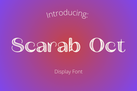 Scarab Oct: Testing a Geometric Display Font in Real Branding Work