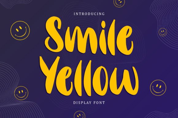 Smile Yellow: A Playful Display Font for Digital Brands