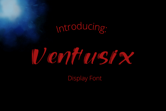 Ventusix Font: A Dynamic Display Typeface for Digital Design